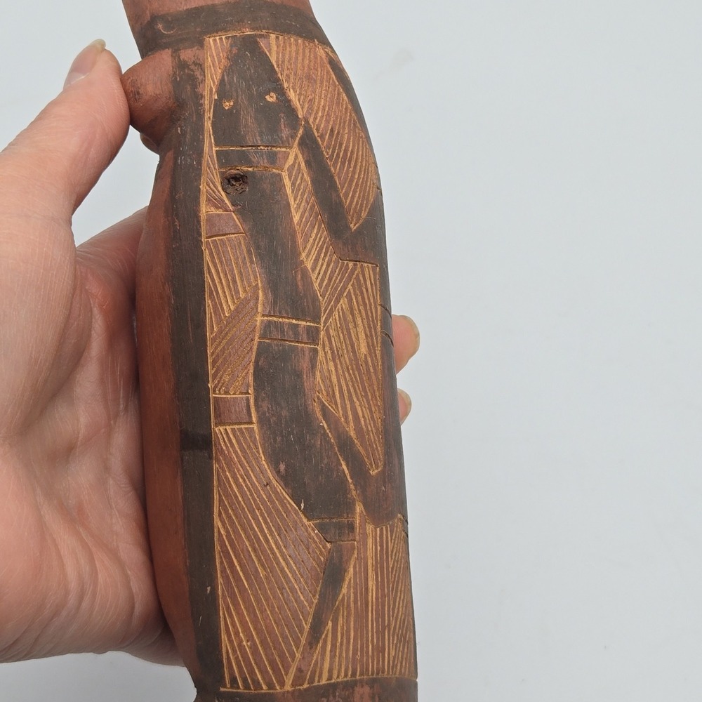 Australia Aboriginal Possum Totem Carved Painted Wood Animal Arnhem Land 13.25" - Picture 11 of 16